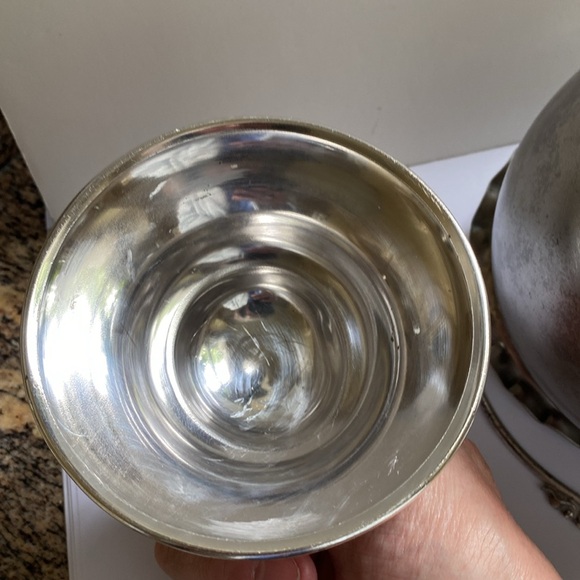 Antique Victorian Metal Silver Plate Cracker tin - Picture 11 of 12